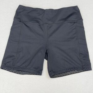 KiAVA Luxe Black‎ Athletic Bike Shorts Workout Running Pockets Womens Medium